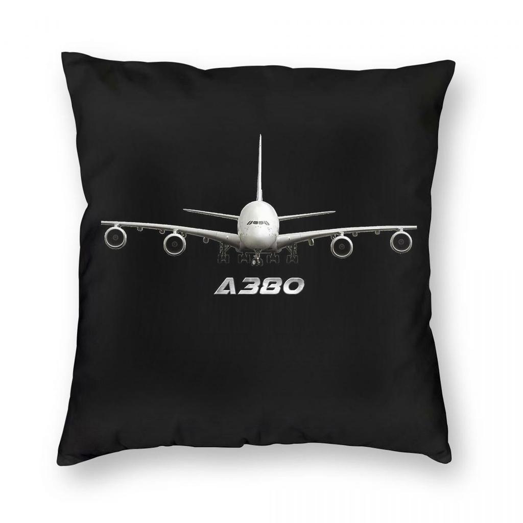 A Aircraft Largest Passenger Jet Square Pillowcase Polyester Linen Velvet Pattern Zip Decor Throw Pillow Case Room Cover