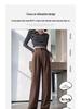 2026 Spring Women's High-Waisted Wide-Leg Suit Pants - New Style, Drapey, Straight-Leg