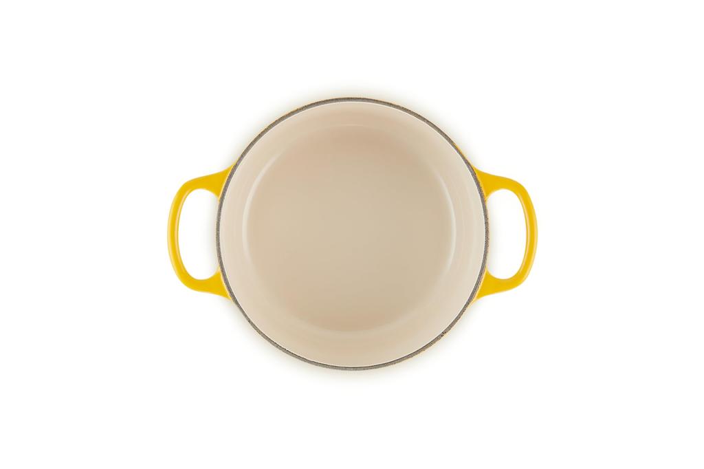 Le Creuset Enameled Cast Iron Pot Signature Cocotte Ronde 18cm Nectar Stainless Steel Knob Oven Dishwasher Safe