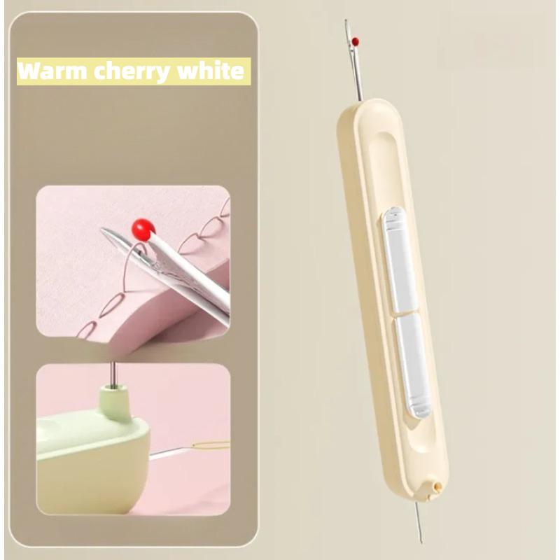 2 in 1 Hand Sewing Needle Threader and Seam Ripper Multifunctional Threading and Stitch Removal Tool Elderly Diy Craft Accessory
