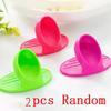 2/4PCS Silicone Insulated Finger Covers Oven Microwave Insulated Gloves High Temperature Resistant Thickened Insulated