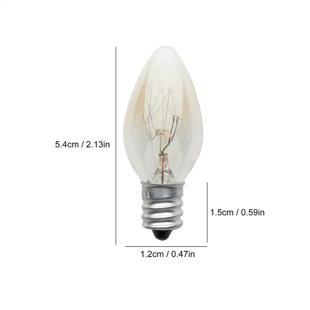 1pc Christmas Decoration LED Light Bulbs Night Lamp E12 2700K Amber Glass Bulb Outdoor Vintage Soft Lights