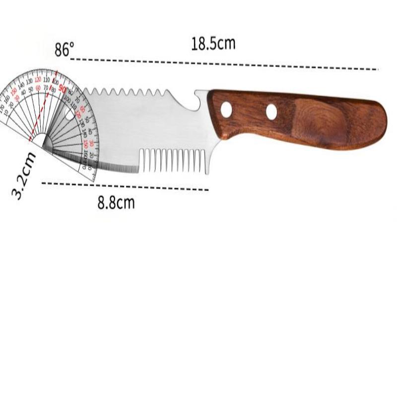 [CL]Ultra-Sharp Stainless Steel Vegetable Peeler For Kitchen With Wooden Handle Multi-Functional Bottle Opener[CL]