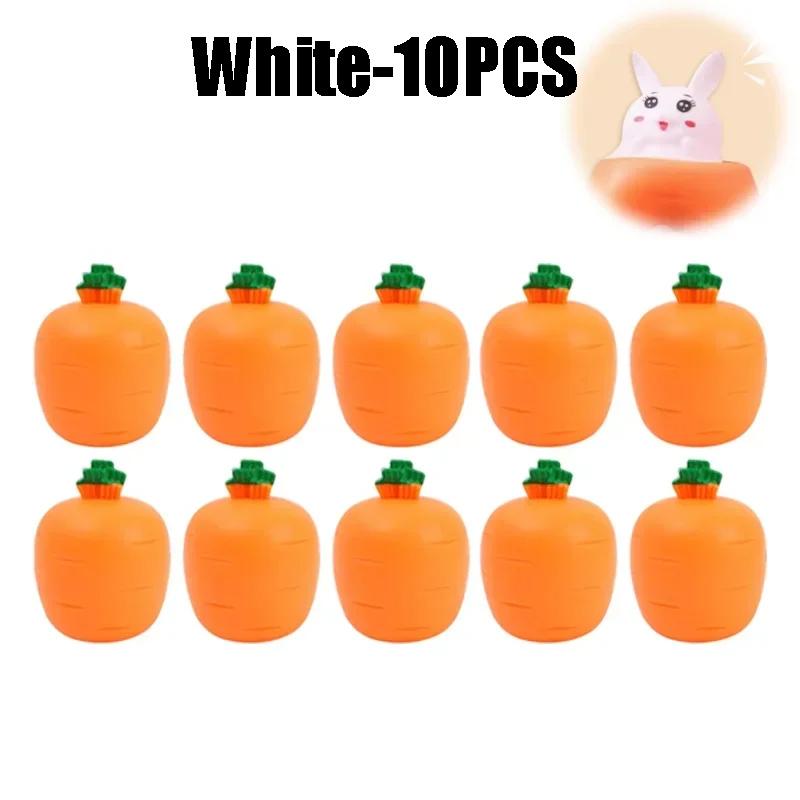 Squeeze Cup Carrot Sensory Toy for Stress Relief Funny Rabbit Shaped Fidget Toys Gifts for Anxious Adults Kids