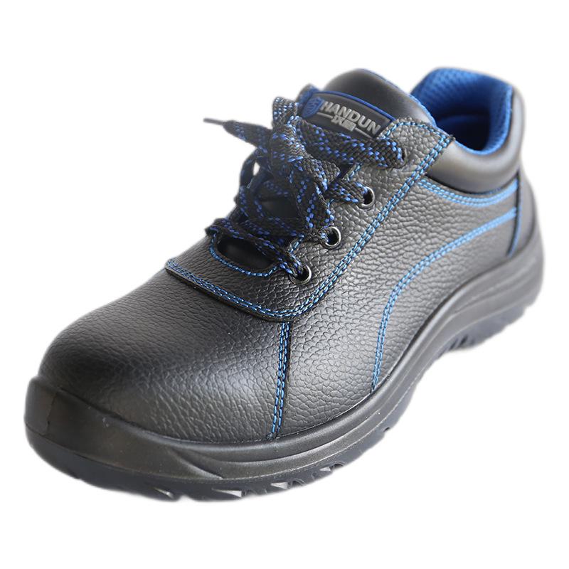 Handun HD-SH3703 Low-cut Buffalo Leather Shoes, Anti-static, Anti-smash, Anti-puncture, Sizes 35-46