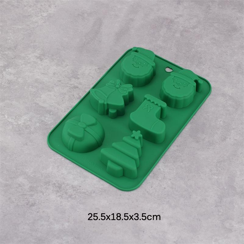 Christmas Tree Santa Claus Shape Silicone Mold Cake Decoration Fondant Cookies Tool Gumpaste Candy Chocolate Mold For Baking