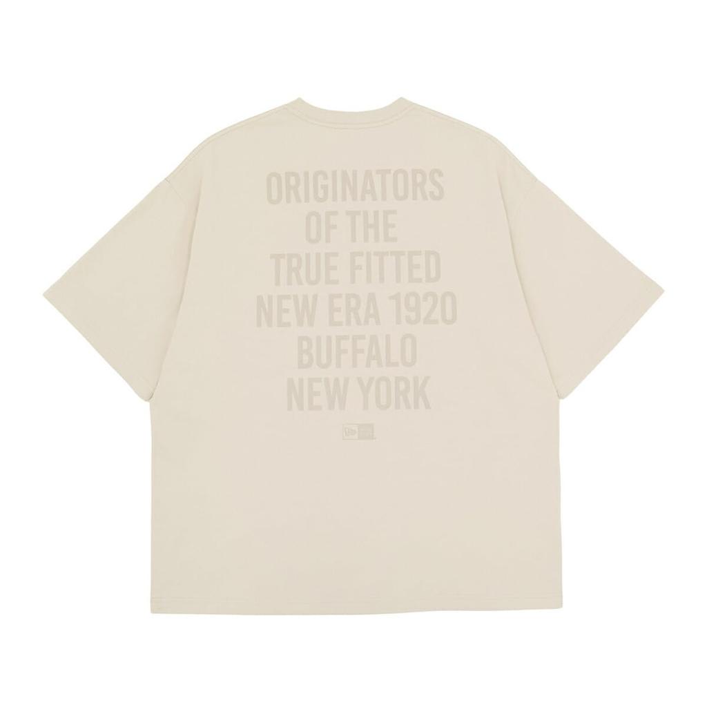 New Era Oversized Stone Typography M Cotton Tee T-shirt S/S