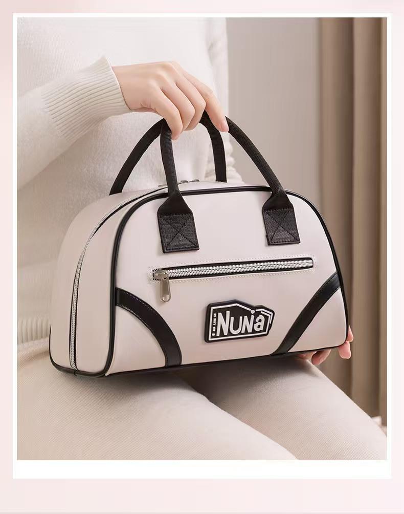 2025 Premium Large Capacity Waterproof PU Makeup Bag - Black & White Patchwork, Portable Travel Toiletry & Cosmetics Organizer белый