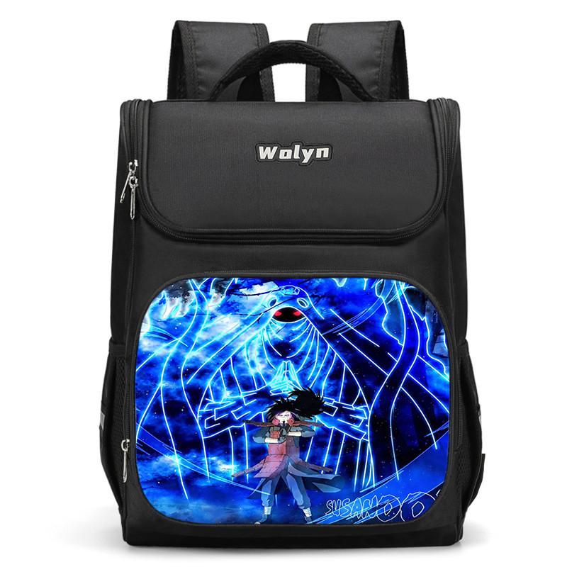 Large Capacity Naruto Sasuke Backpack For Boys And Girls 3d Double Layer