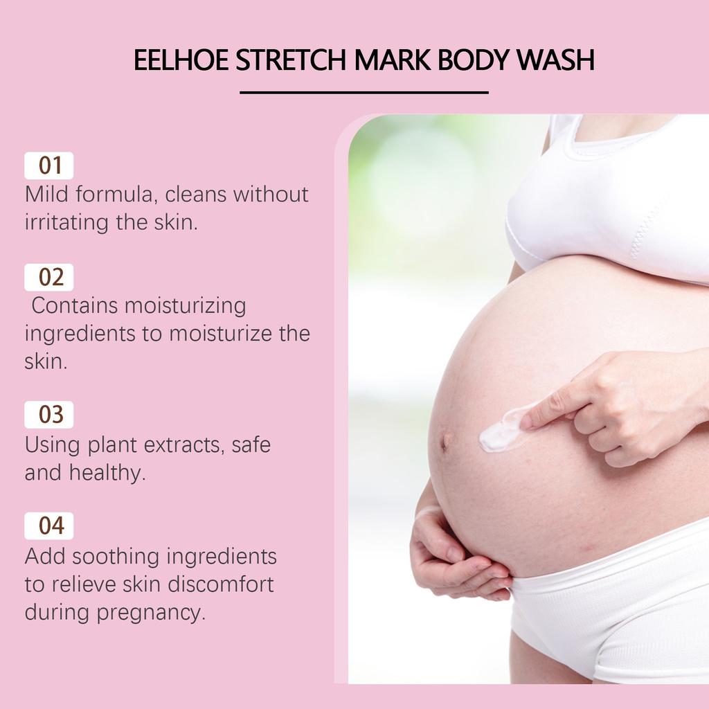 Pregnancy Shower Gel, Moisturizing Body Wash Lightens Lines And Smooths Skin Gentle Without Irritation,100ML