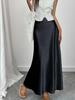 Women's Satin Acetate Light Luxury Elegant Skirt for Spring, Summer, and Autumn