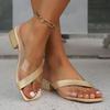 Fashion Casual Transparent Pvc Cross Strap Sandals Women Square Toe Low Heel Slides Women 2025 Summer Fashion Gold Outdoor Slippers