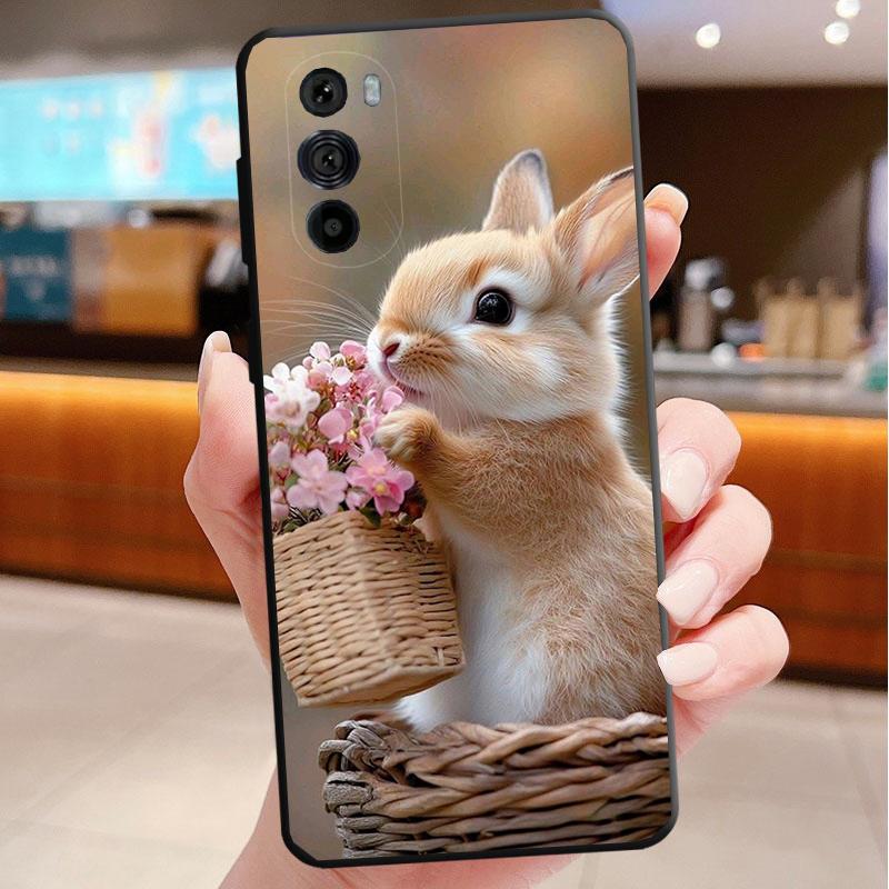 Rabbit Animal Phone Case For Motorola Edge 60 50 40 Pro 60 50 40 30 Ultra Neo Fusion Moto G Play G Stylus G Carcasas