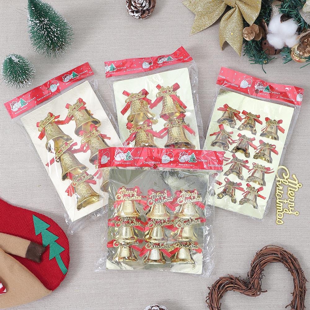 1 Stück Kunststoff Goldene Glocke Hängender Weihnachtsbaum Anhänger Weihnachtsdekoration für Heimdekor Neujahr Kindergeschenke Ornament