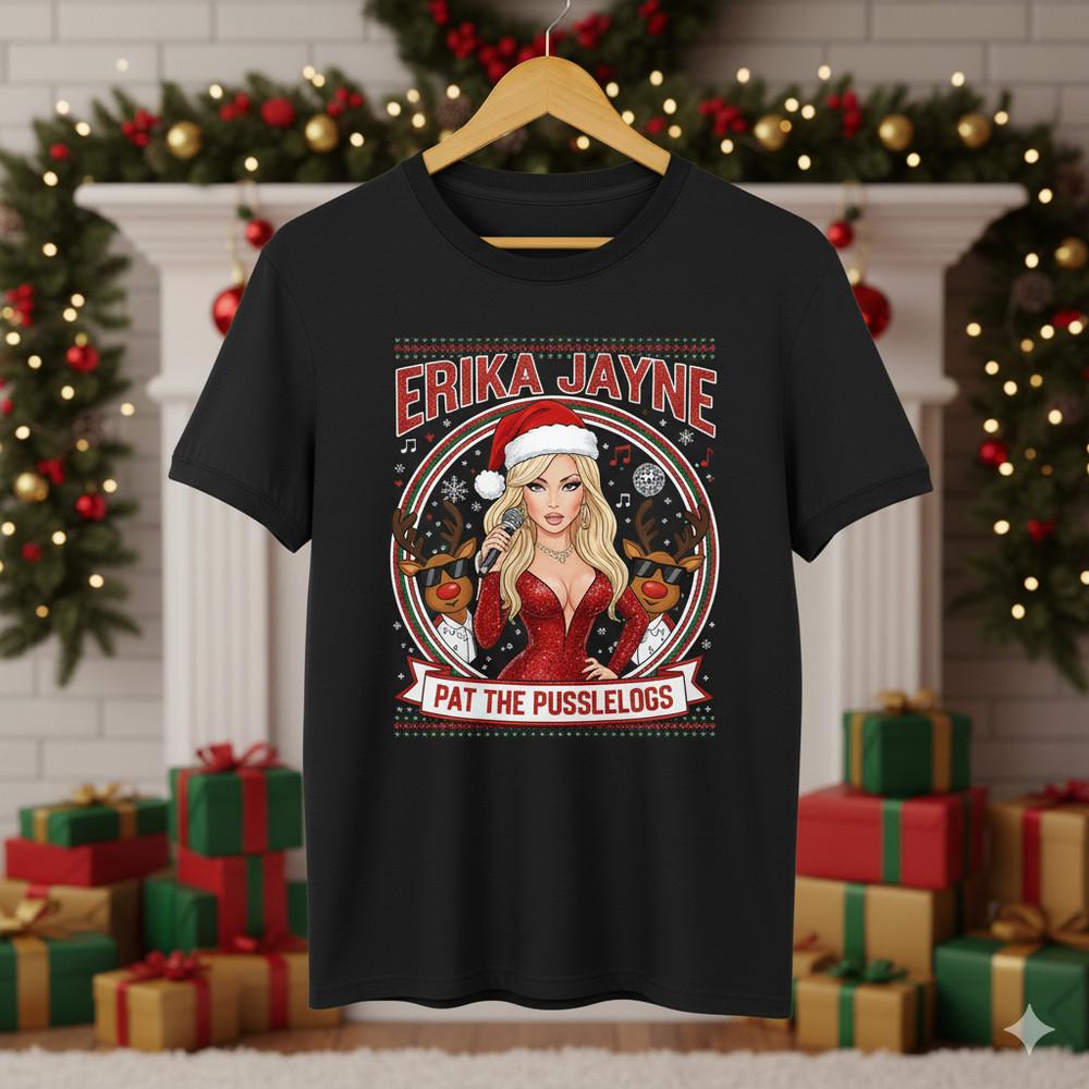 Ugly Xmas Erika Jayne Christmas Gift T-Shirt Unisex Full Size SU244 Unisex T-Shirt S