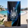 Asciugamano da Spiaggia con Stampa del Newcastle United Football, Asciugamano Grande Morbido ad Asciugatura Rapida per Spiaggia Campeggio Nuoto