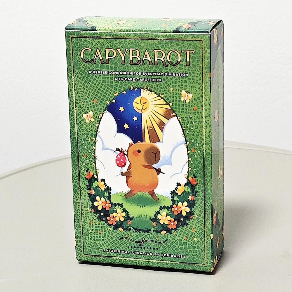 Capybara Tarot Deck 10.3*6cm 78 Cute Tarot Cards Bring That Soothing Vibe and Energy Into A Tarot Deck