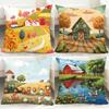 Fashion F-FFarm Cushion Cover Comfortable Reversible Pillow Cover Ideal for Car Sofa Bedroom & Beyond