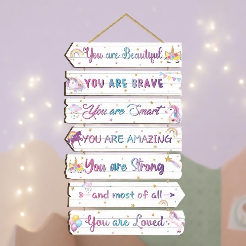Wooden Hanging Motivational Wall Art Decoration Sign Inspirational Wall Art Decors Inspiring Positive Quotes Wall Decors