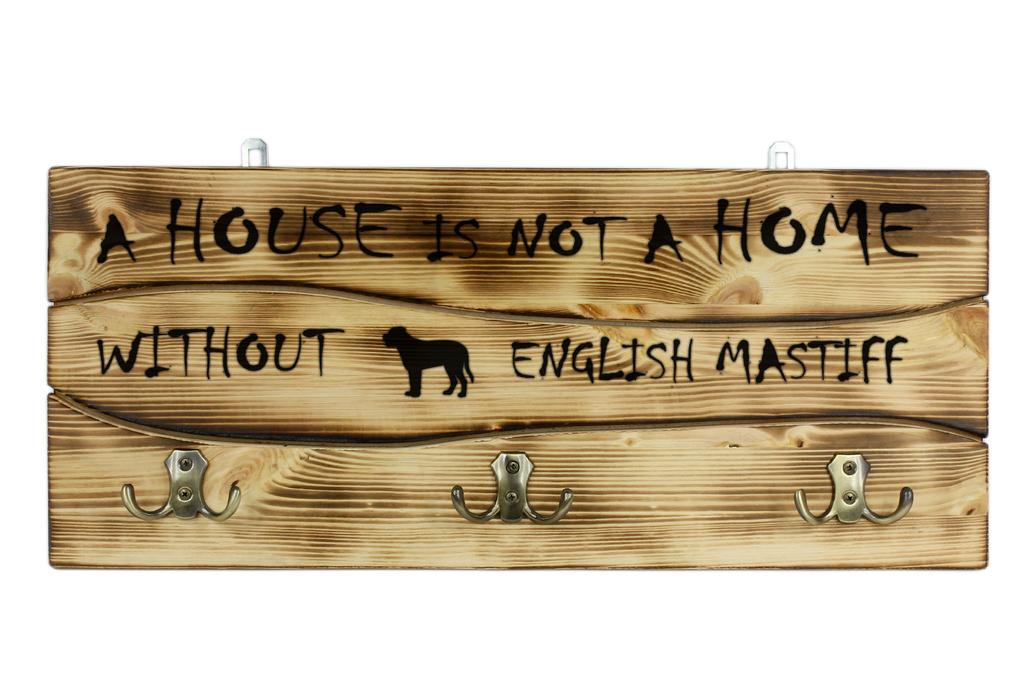 Mastiff Englezesc - umeraș cu un câine, suport pentru medalii, decorațiune pentru casă de la brandul Art-Dog