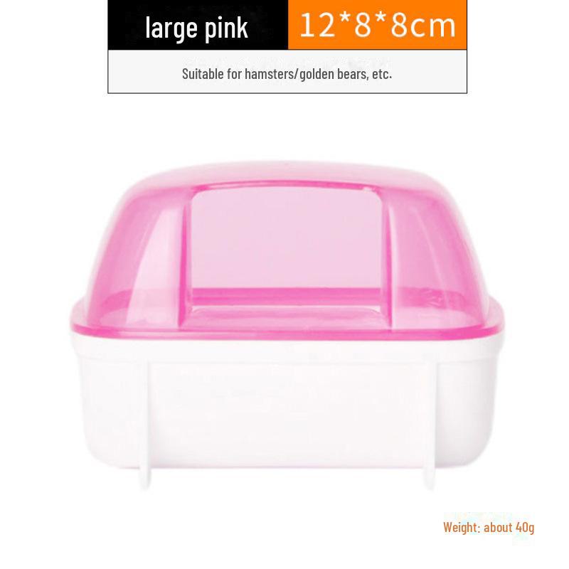 Golden Bear Acrylic Hamster Hideout: Dual-Use Bathroom & Nest for Small Pets
