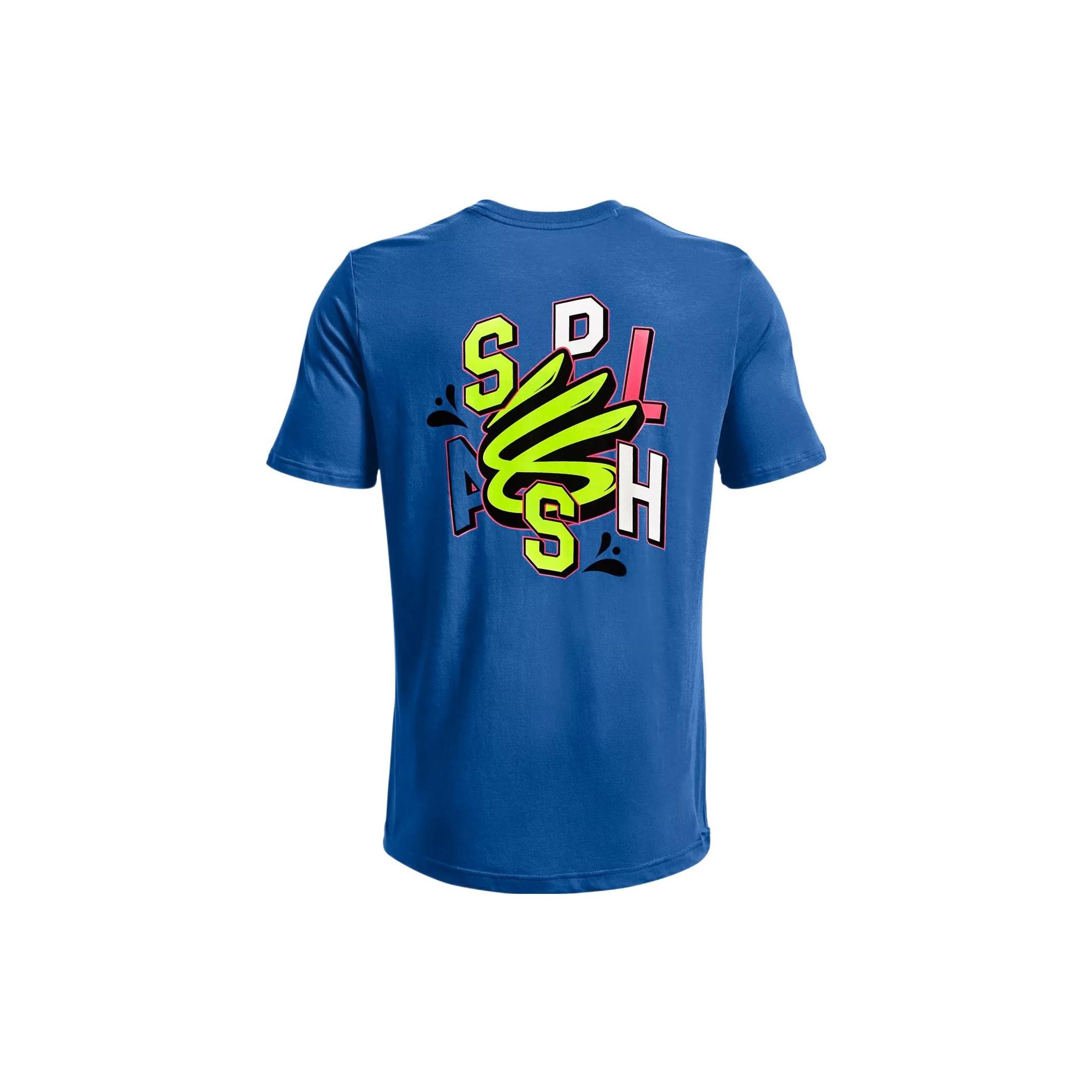 Under Armour Curry Splash Party T-shirt  Blue  Men s 1376803-481 L