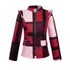 Autumn/Winter 2022 Slim Fit Plaid Print Zipper Jacket