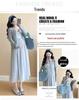2025 Spring Maternity Lace V-Neck Dress & Knit Cardigan