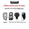 BMW Key Case: Night Black Transparent for 3, 5, 7 Series, 530, 325li, X1. Fits 2025 Models.