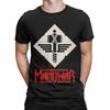Herren T-Shirt Manowar Lässiges Reines Baumwoll T-Shirt Kurzarm T-Shirts O-Ausschnitt Tops 4XL 5XL