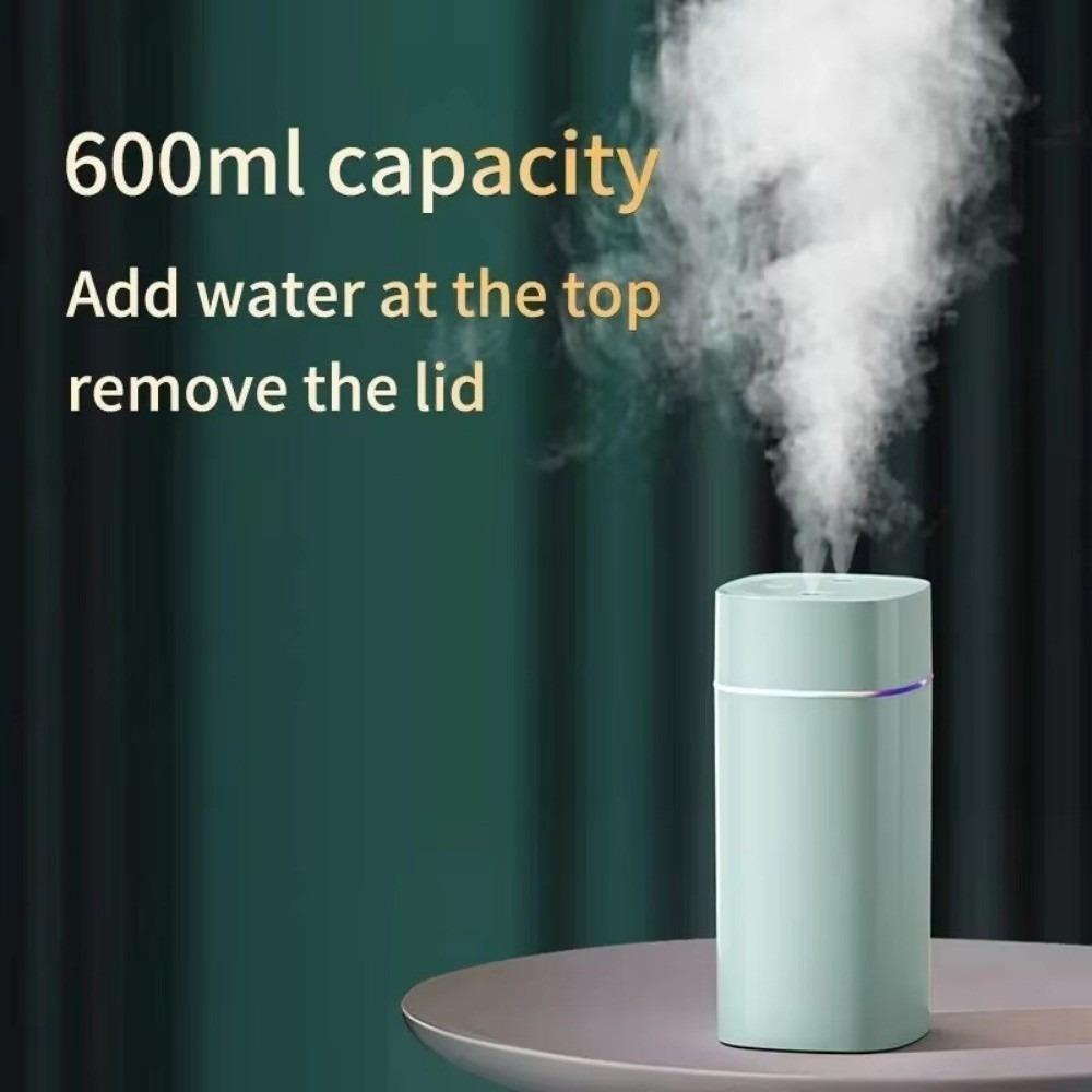 Dual Nozzle Mini Humidifier Large Capacity Silent Oil Diffuser Desktop Home Bedroom
