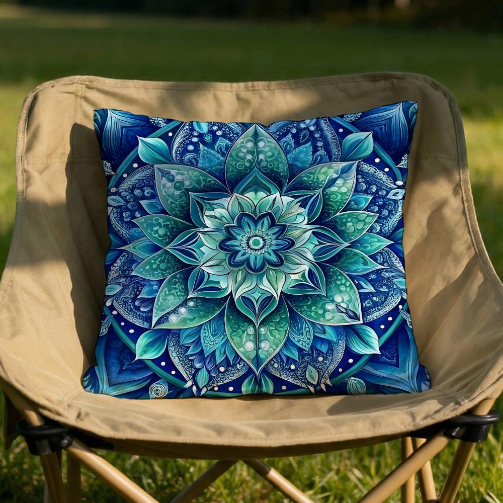 Ethnic Bohemian Pattern Cushion Cover Soft Reversible Durable Pillow Cover MultiScene Use for Home Car Daily Comfort
