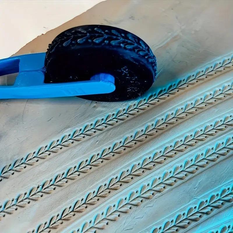 

Plastic Relief Rolling Tool Clay Texture Wheel Clay Stamp Roller Pottery Making Tools DIY Handcrafts, Arts & Crafts