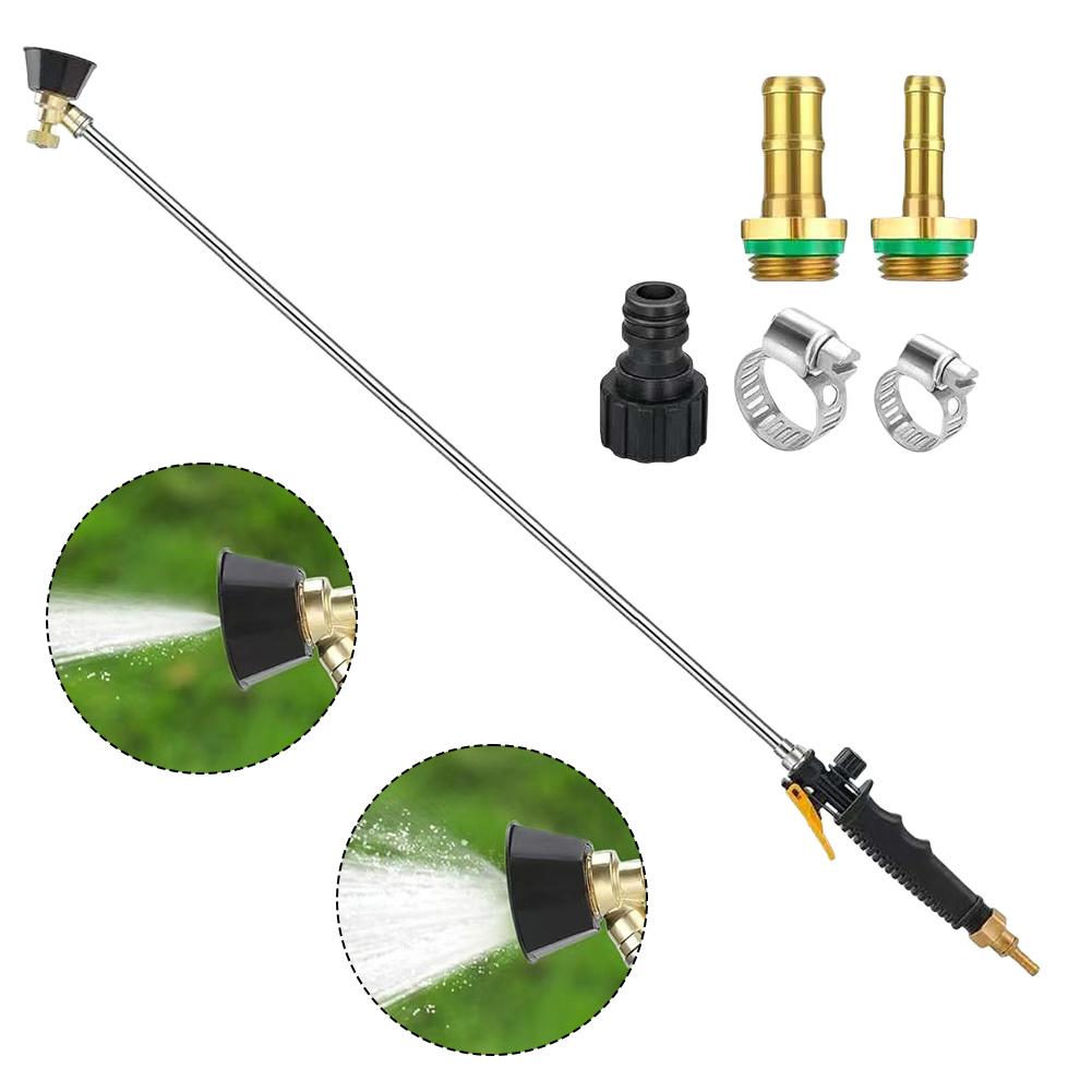 High Output Nozzle Adjustable Spray Wand Brass Barb Connectors Efficient Watering Tool Efficient Watering 146cm