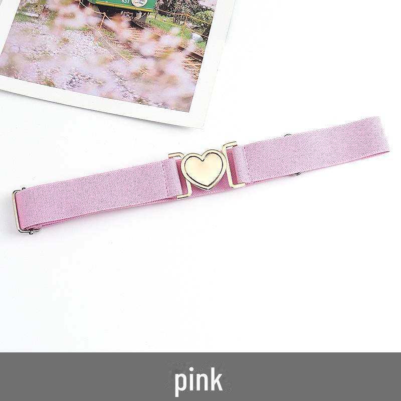 Unisex Adjustable Elastic Braided Canvas Belt with Alloy Buckle