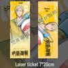 Jujutsu Kaisen Nanami Kento Badge & Keychain Set with Laser Ticket, Postcard, Bookmark - Anime Fan Art Gift