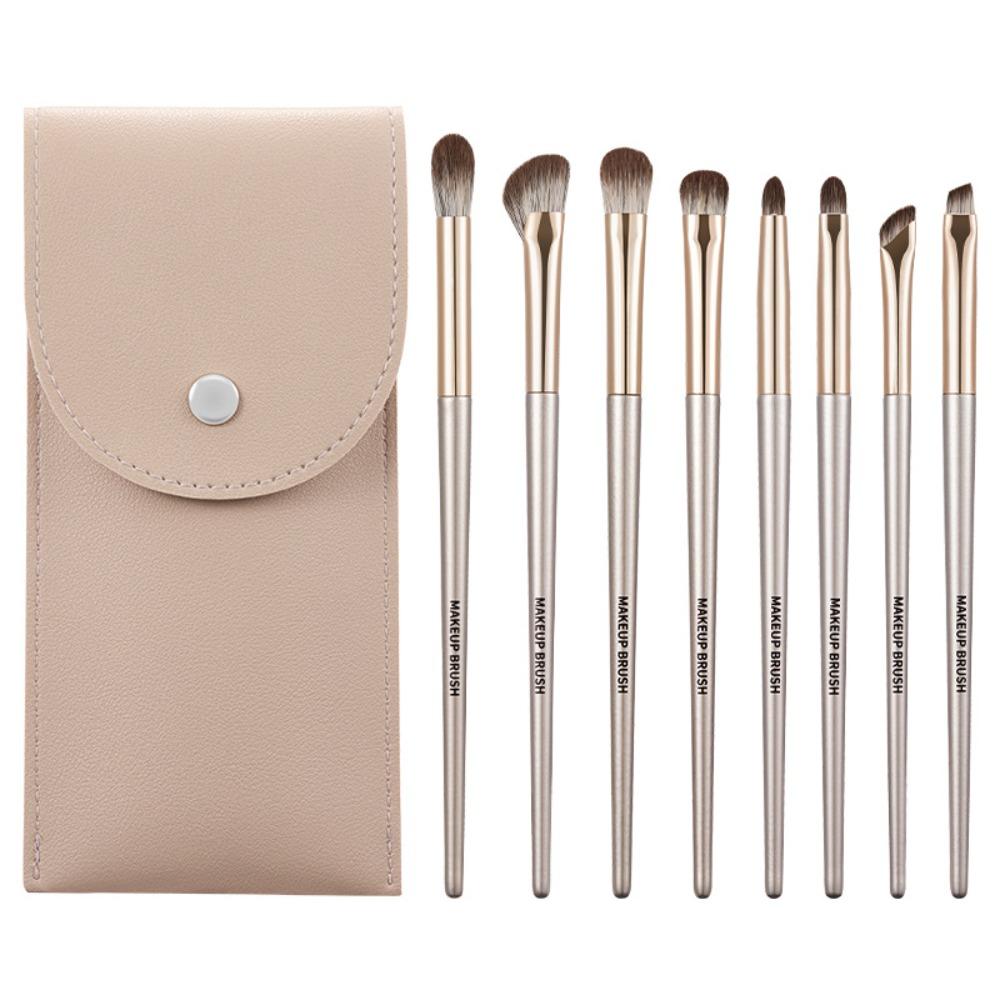 8Pcs Make Up Tool Makeup Brushes Kit Face Bronzer Liner Brow Brush Eyebrow Brush  Beginners