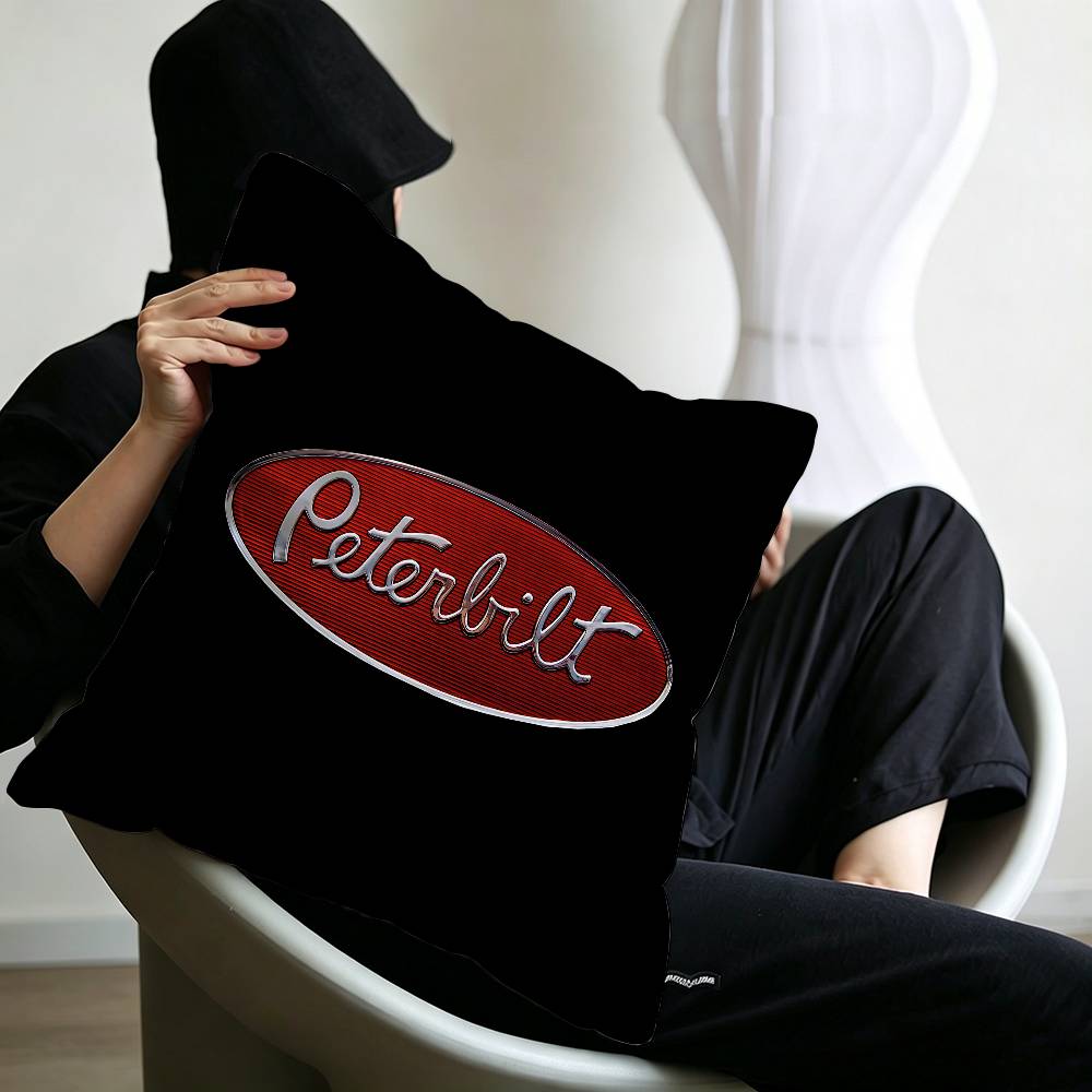 PeterbiltS Racing Car Personalized Pillow Dust Cover Bedroom Kids Party Decoration Pillowcase Birthday Children Gift