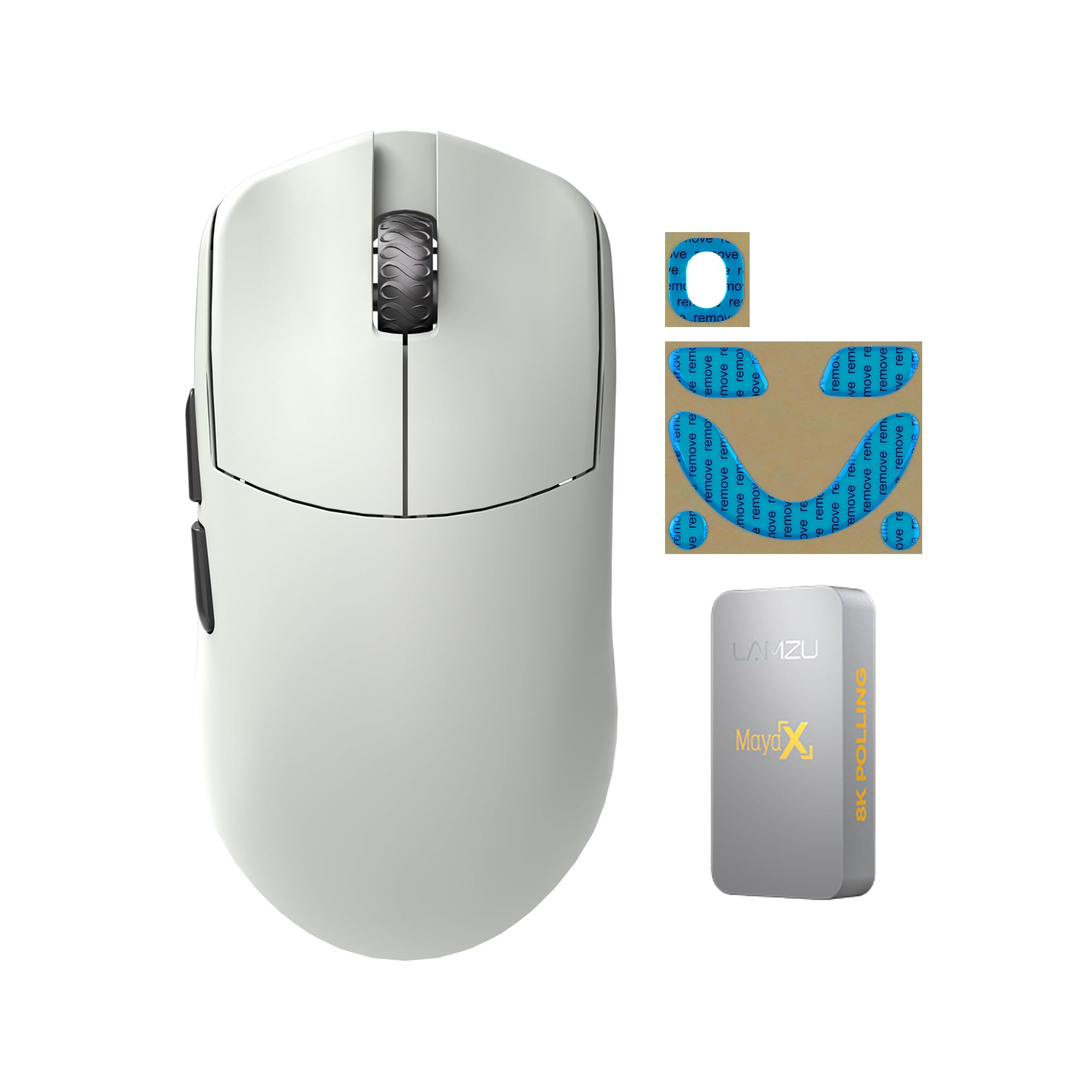 

Lamzu MAYA X Gaming Mouse Cloud Gray Amazon Exclusive 1 Set Sole Extra Edition 8K Dongle Included Japan Authorized Dealer Warranty