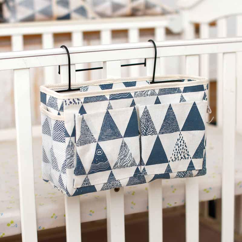 Nordic Creative Fabric Hanging Bedside Storage Bag - Bunk Bed Dormitory Organizer