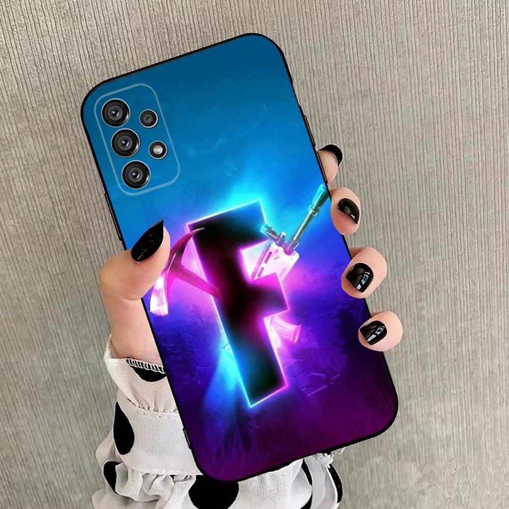R-Royales F-Fortnites  Phone Case For Samsung Galaxy A20,A21s,A22,A31,A32,A52,A53,A72,73,A80,A91 Soft Black Cover