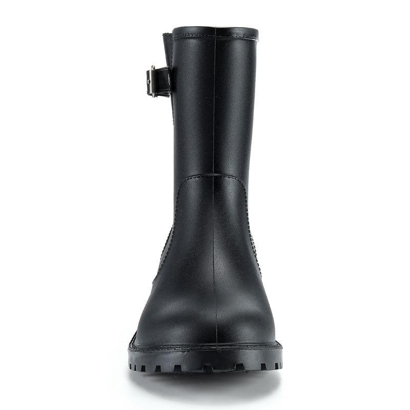 Medium Tube Locomotive Women's Rain Shoes Fashionable Waterproof and Non-slip Water Boots Adult Women's Rubber Shoes