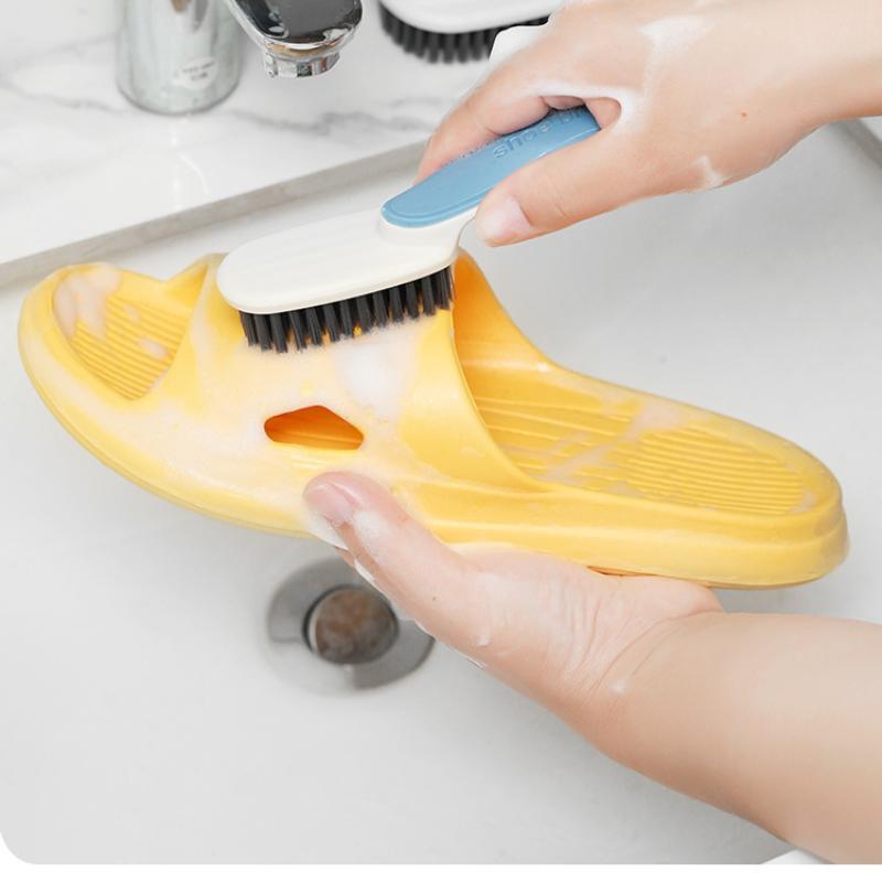 Cleaning Brushes Soft Pp Bristles With Handle Perfect For Shoes Clothes Home Use