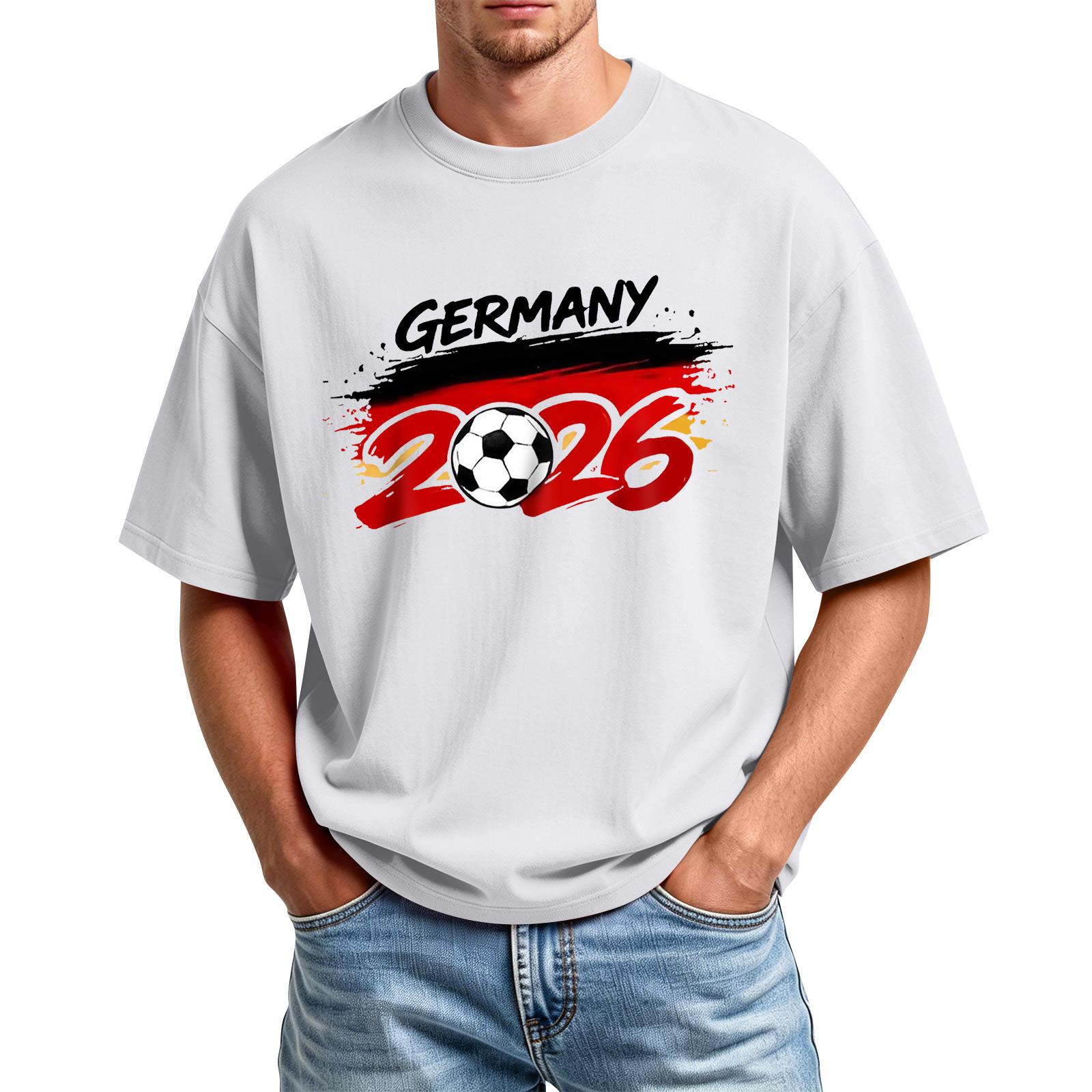 

Men s Casual Sports T-Shirt with Printed Design Crew Neck Short Sleeve Lightweight Comfortable Fit Suitable for Daily Wear and Outdoor Activities XL білий