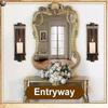 Farmhouse Wall Mounted Candle Holders Sconces Floating Shelf For Small Vase Plant Display Rack And Holiday Decorations