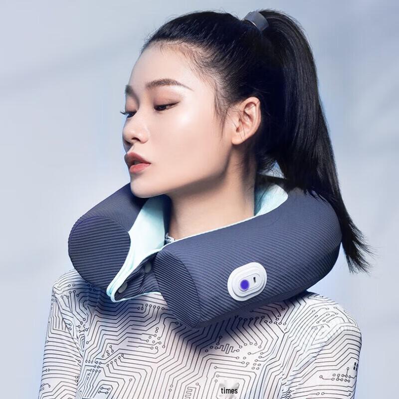 HEZHENG Portable U-shaped Cervical Neck Massager Pillow CN Plug (adapter Included)