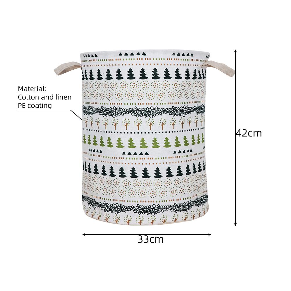 Grande Cesto de Roupa Suja À Prova D'Água Cesto de Armazenamento de Brinquedos Tecido de Linho de Algodão Cesto de Roupa Suja Portátil Organizador de Quarto