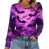 Women's Halloween Print Fashionable Long-sleeved Top