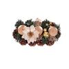 Stable Christmas Wreath Candle Holder Safety Flower Aromatherapy Candlestick  Living Room