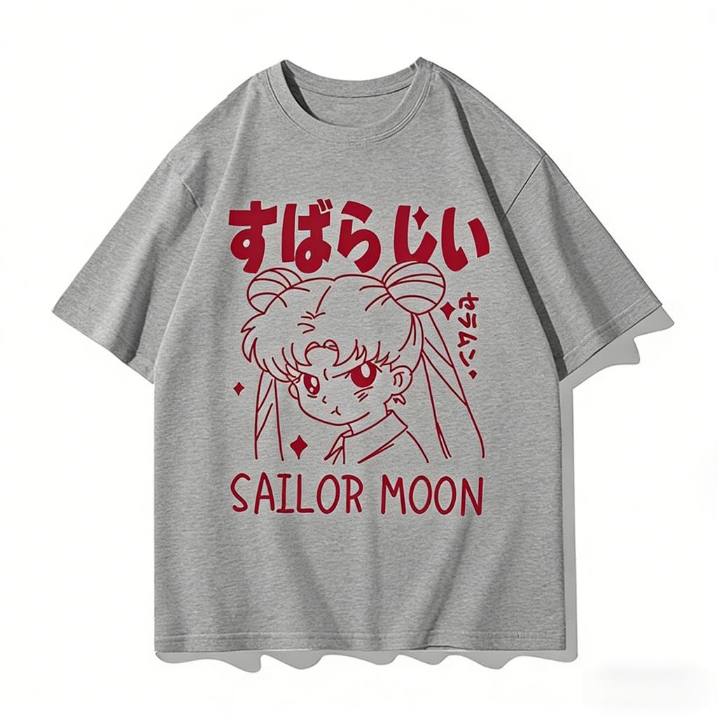 Vintage Anime Sailor Moon Printed Tshirt Unisexs and Womens Tshirt Unisexs Top Sports Tshirt Unisexs Tshirt Summer Tee 2026 New